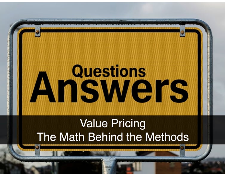 Value Pricing Math Behind Methods